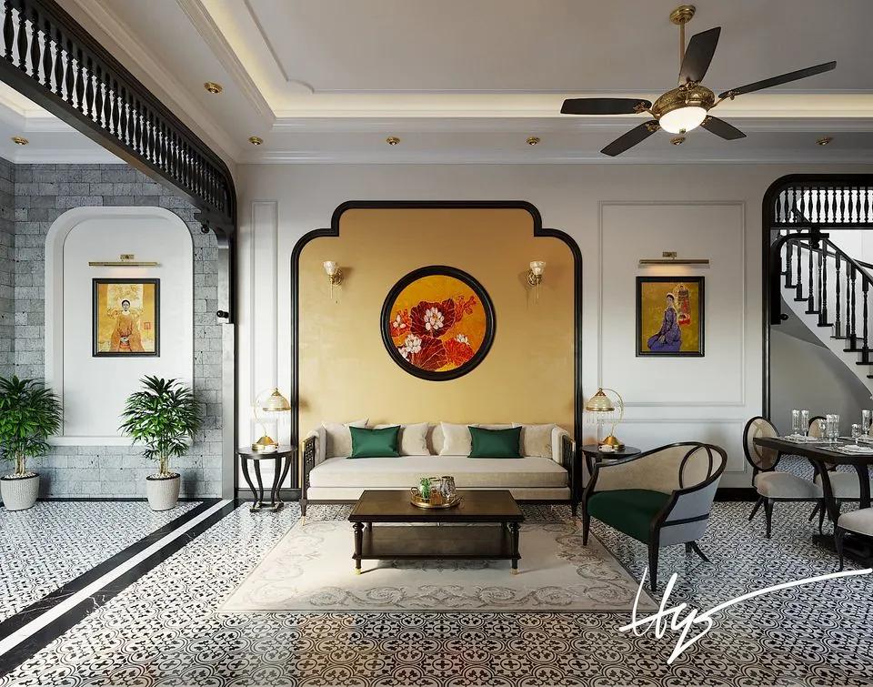 Interior Living room- Kitchen