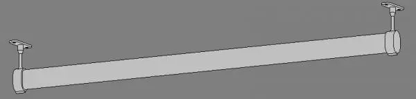 Cabideiro para marcenaria - Clothing rail rack — preview 1, by laisgouveia (RevitCity, CC0)