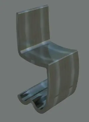 Abstract Outdoor Metal Chair