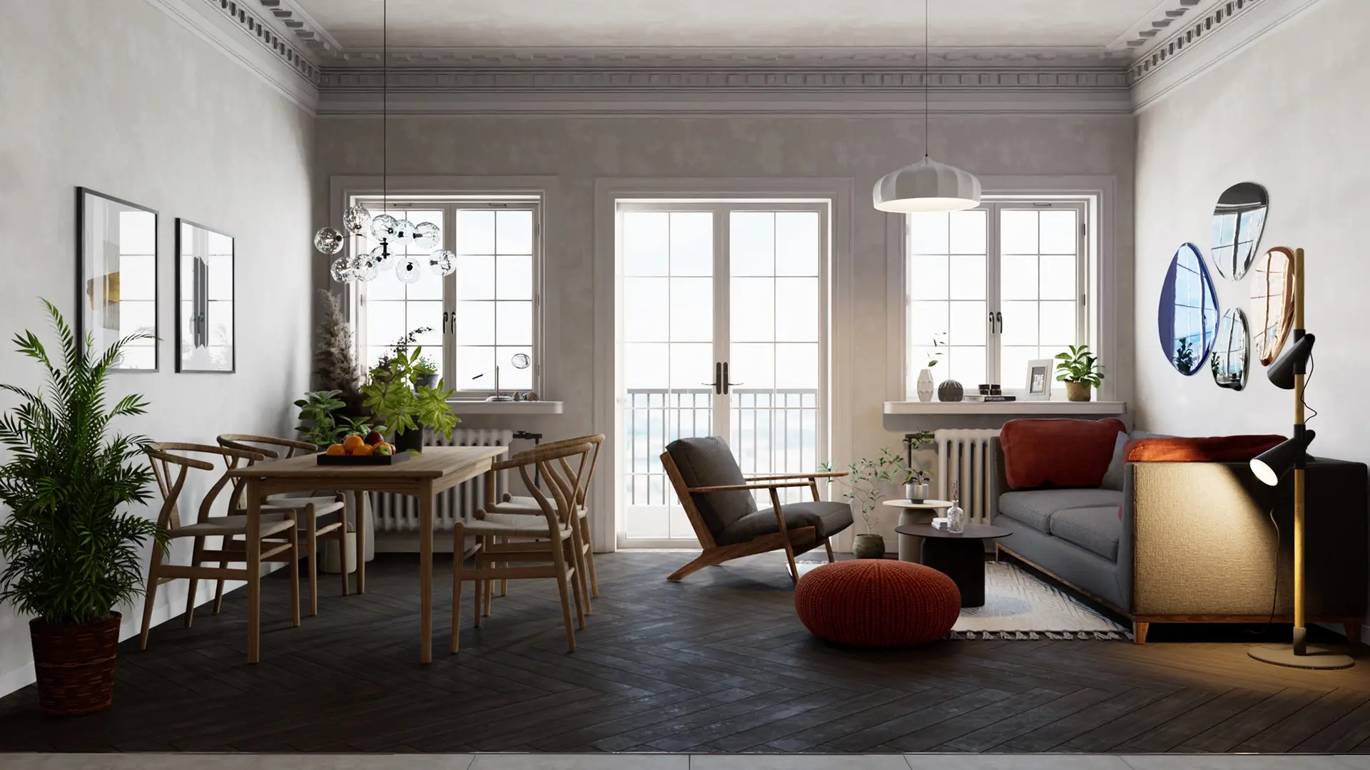 Interior Scandinavian Scene