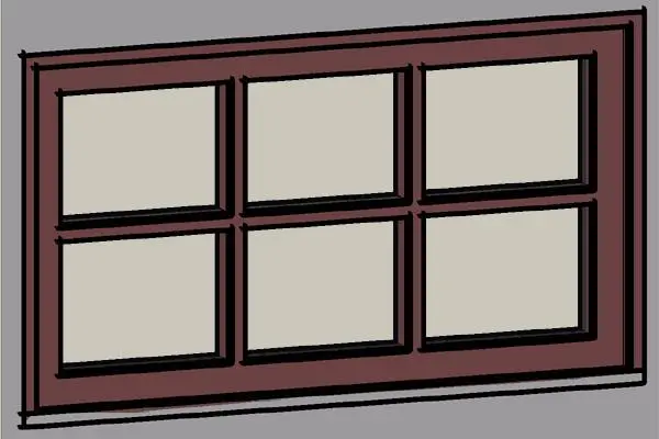 3x2 Wood Transom Window