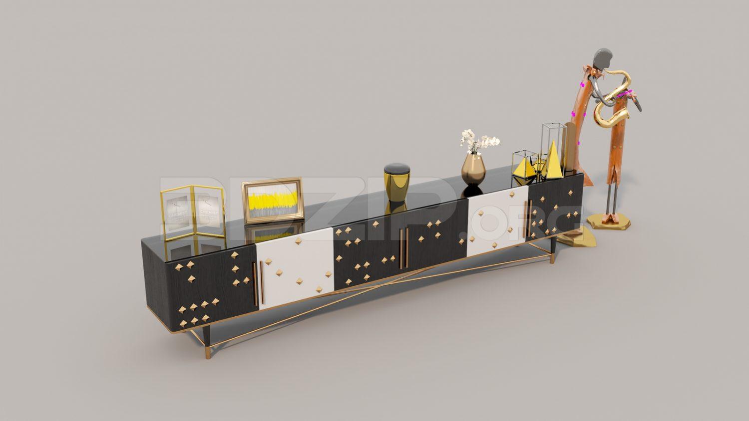 TV Cabinet — preview 1 (3dzip)