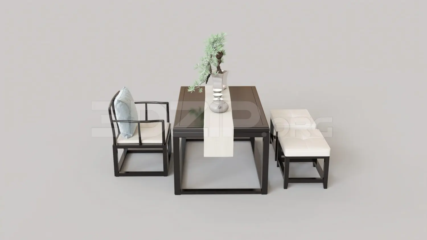 Table And Chair — preview 1 (3dzip)