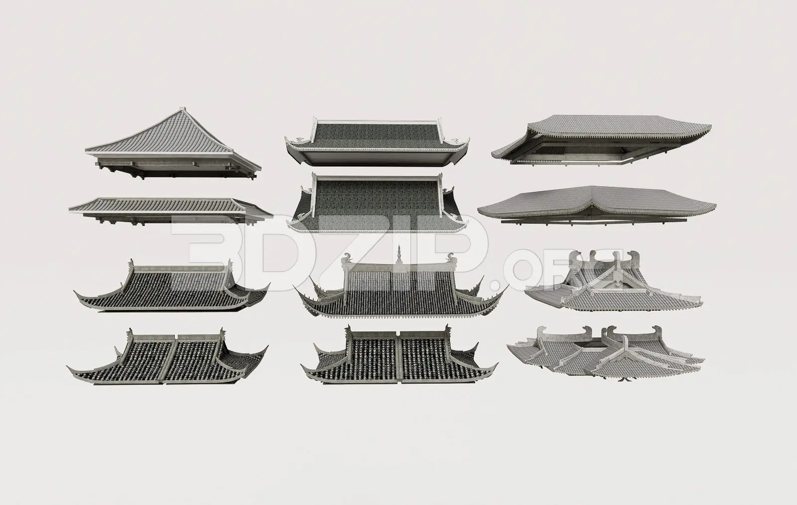Traditional Asian Roof Collection