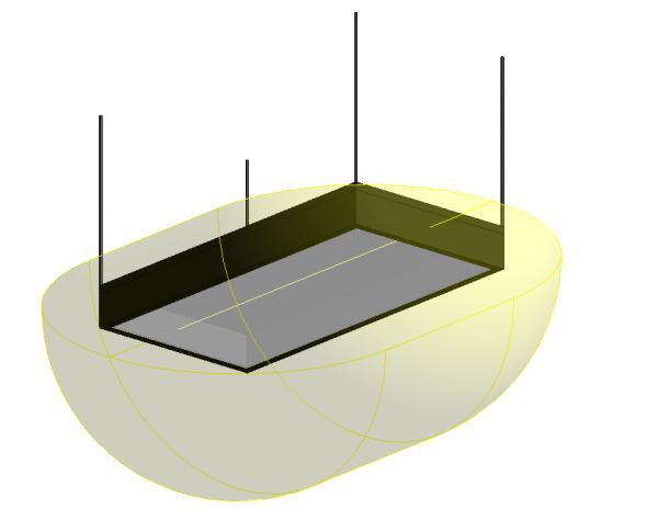 Hanging box light