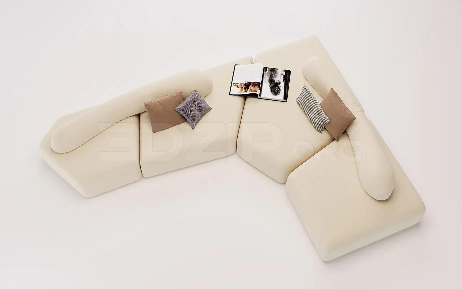 Sofa 3D Model for Interior Projects
