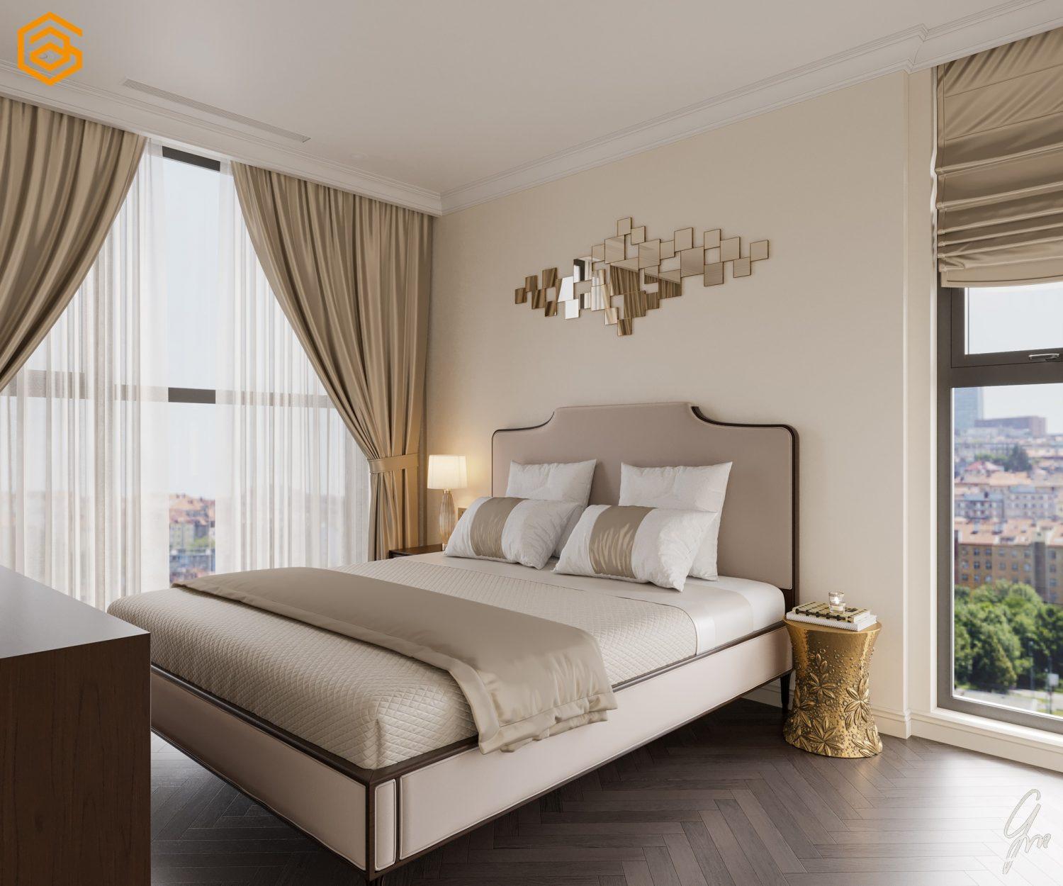 Neoclassical Bedroom Interior