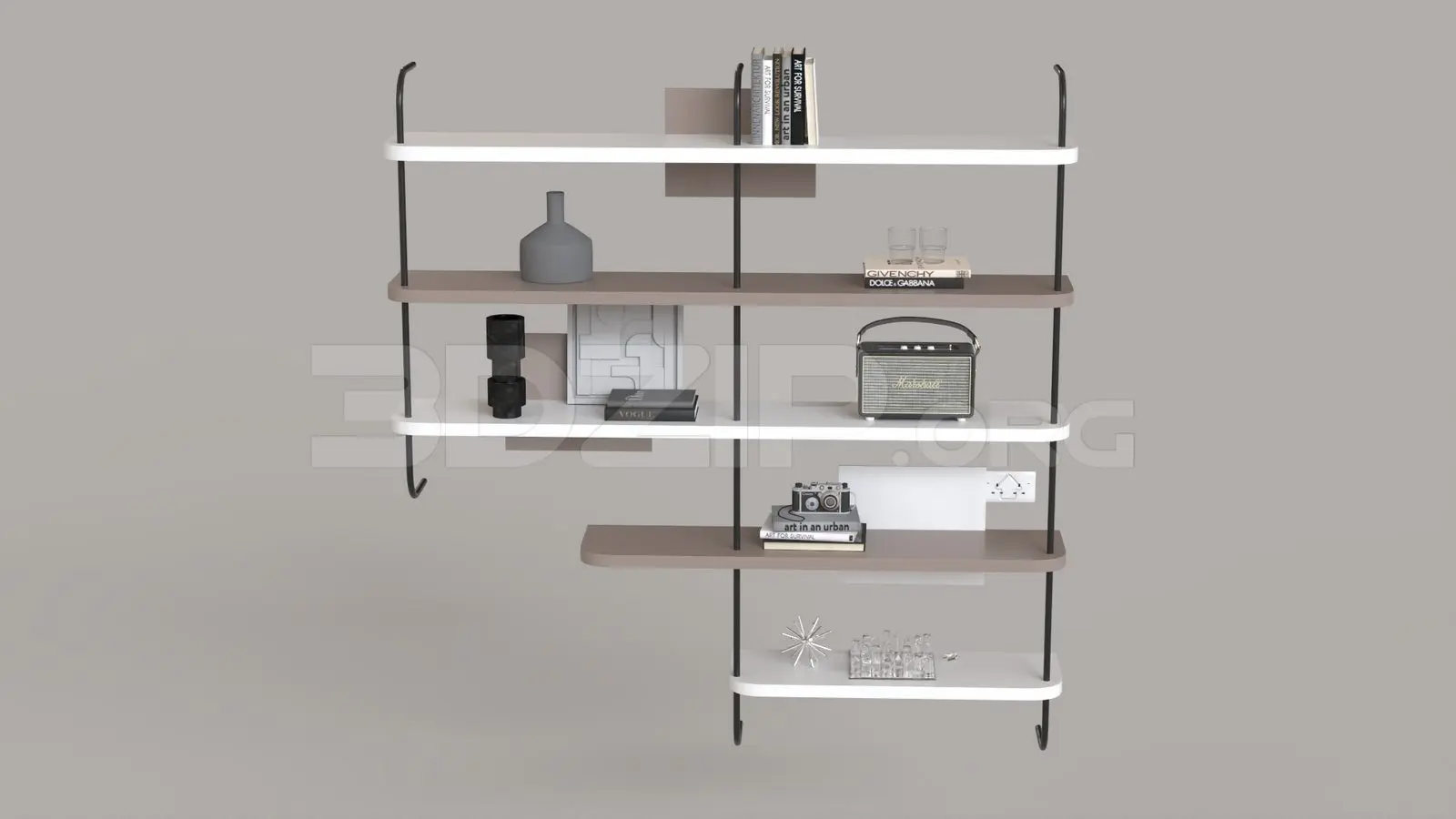 Bookshelf — preview 1 (3dzip)