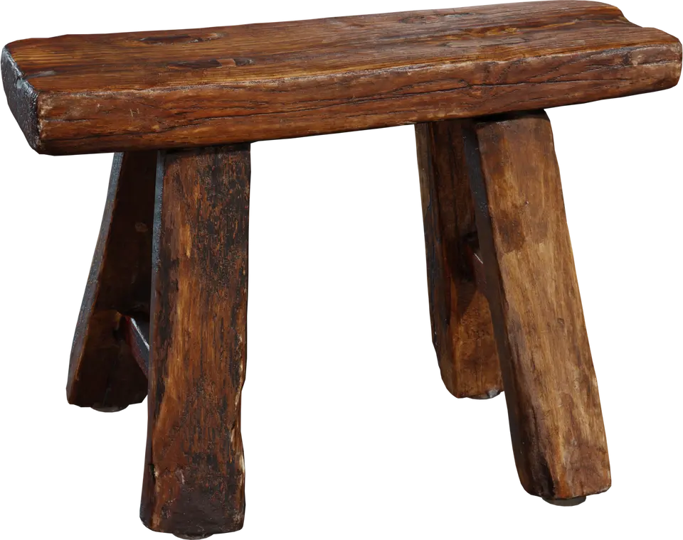 Wooden Stool 2 — preview 1, by Kuutti Siitonen (Poly Haven, CC0)