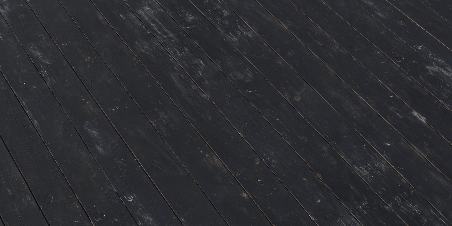 Black Painted Planks