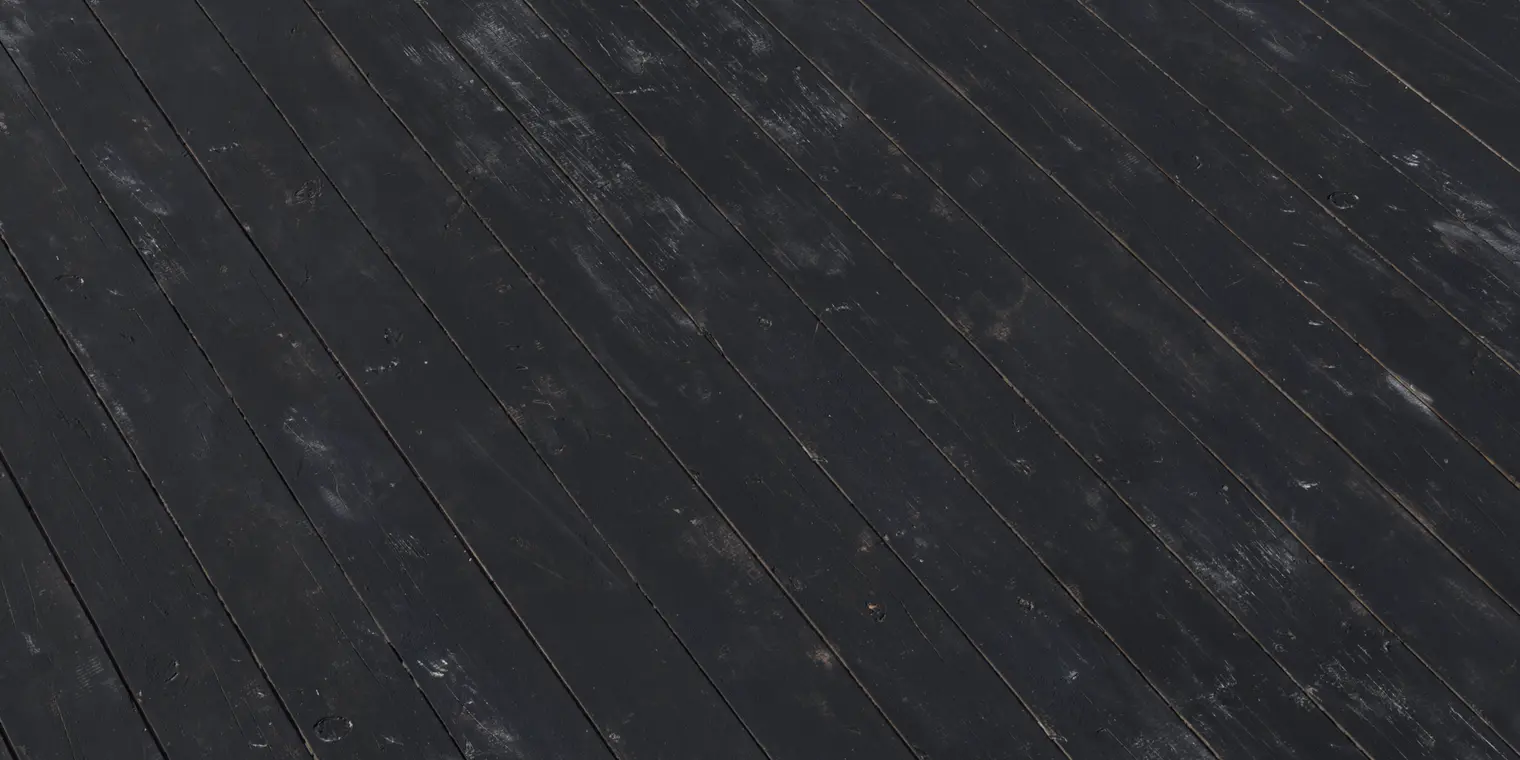 Black Painted Planks
