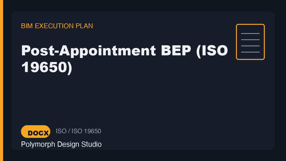 Post-Appointment BEP (ISO 19650)