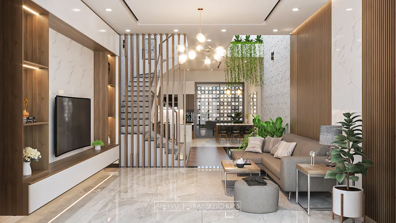 Living Room – Kitchen Interior