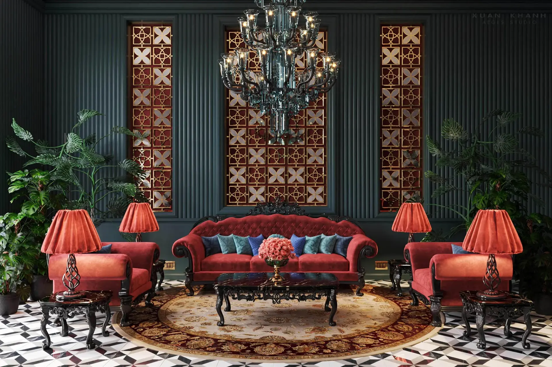 Interior Livingroom Scene