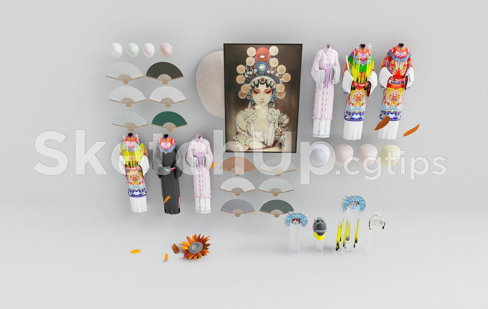 Peking Opera Costume & Props Collection – SketchUp Cultural