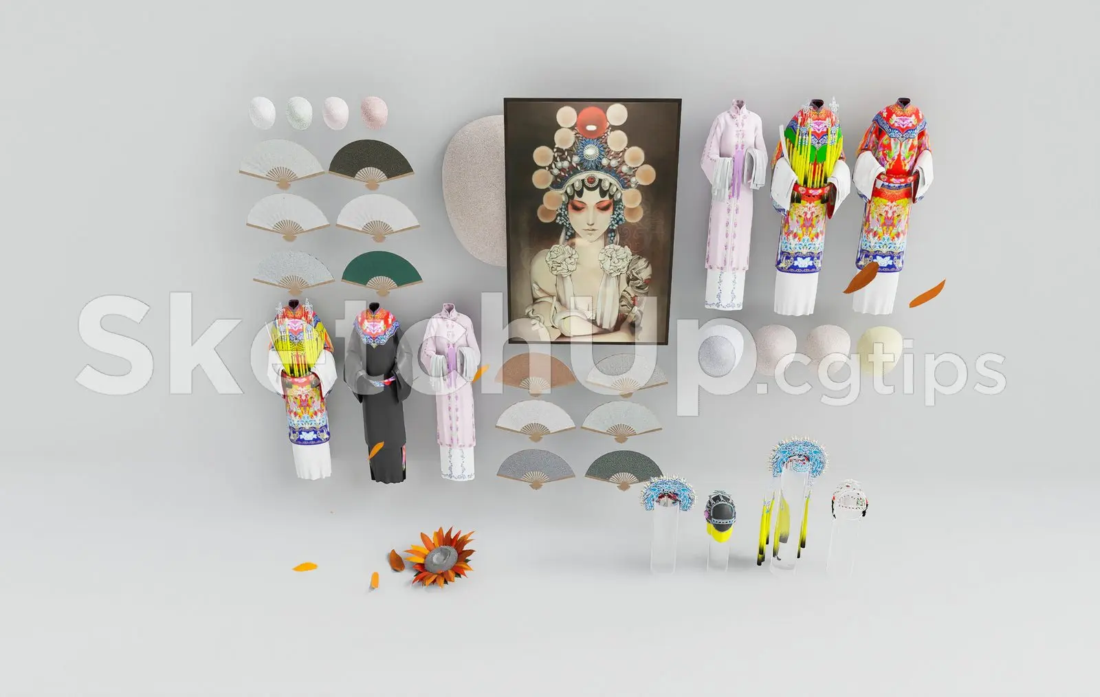Peking Opera Costume & Props Collection – SketchUp Cultural