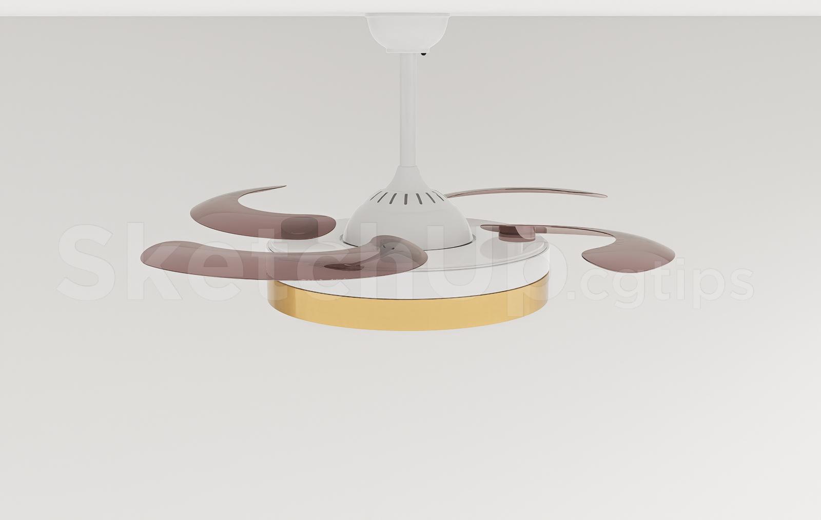 Modern Invisible Ceiling Fan Lamp