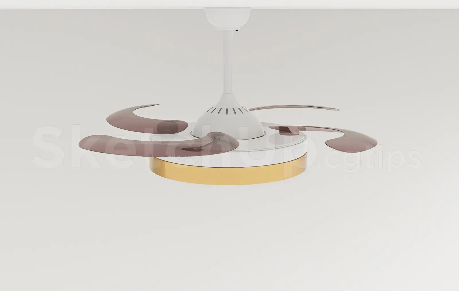 Modern Invisible Ceiling Fan Lamp