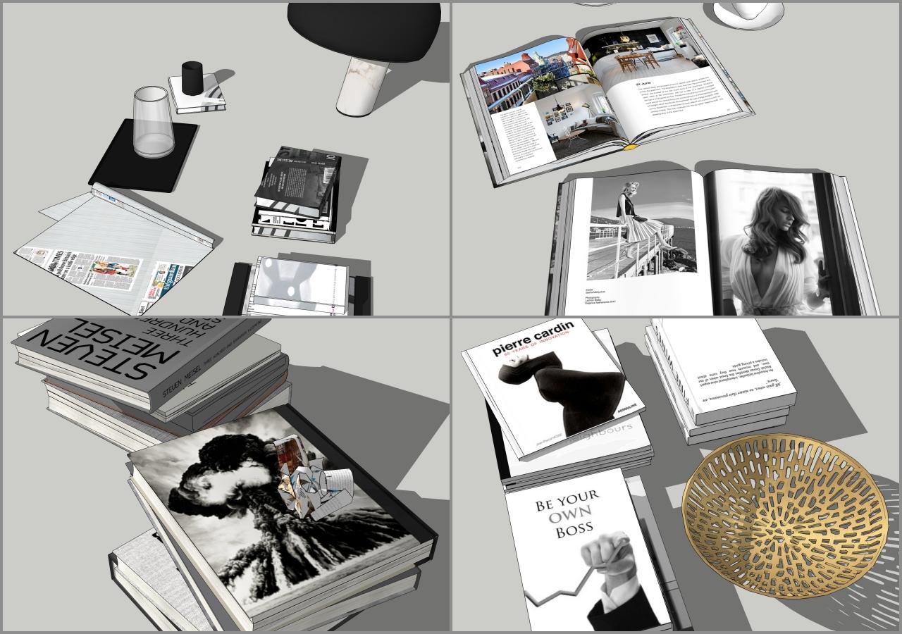 Combo Books on Table