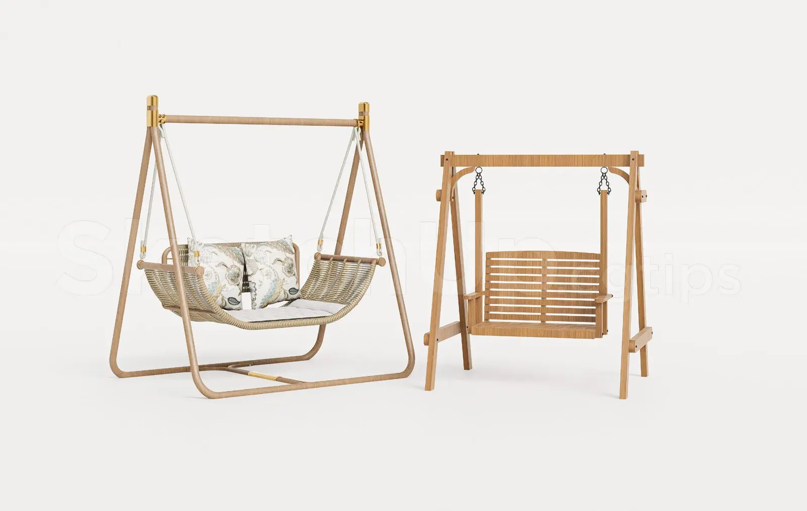 Wooden Outdoor Swing Chair