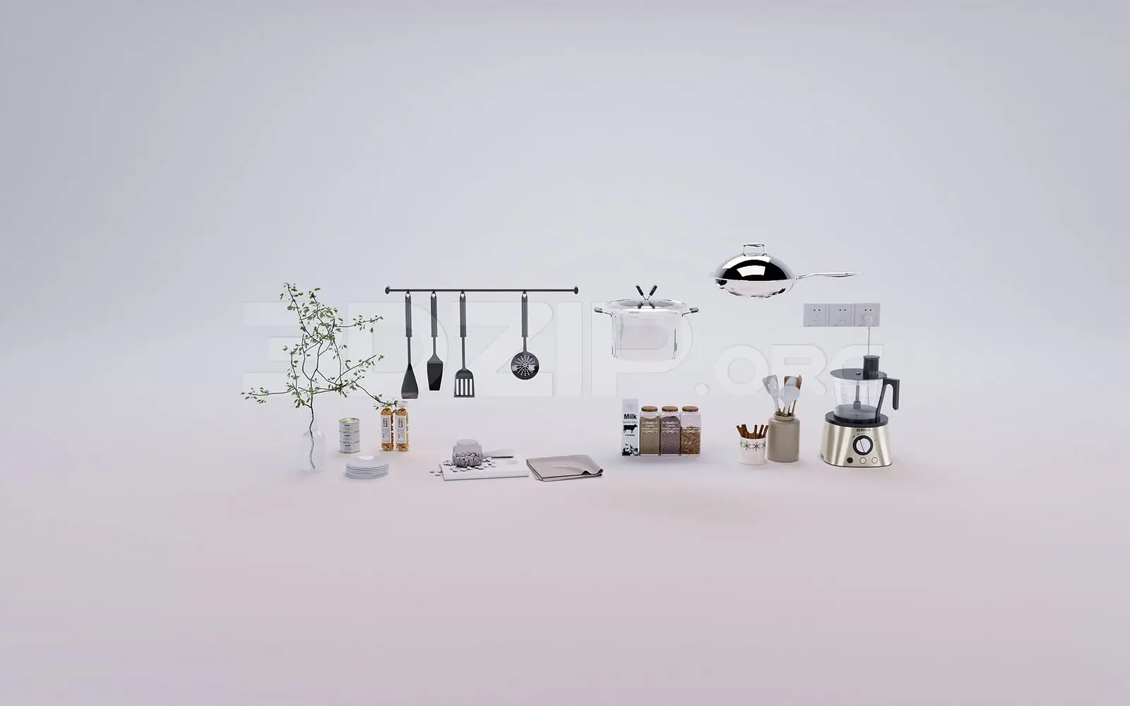 Tableware Kitchen — preview 1 (3dzip)