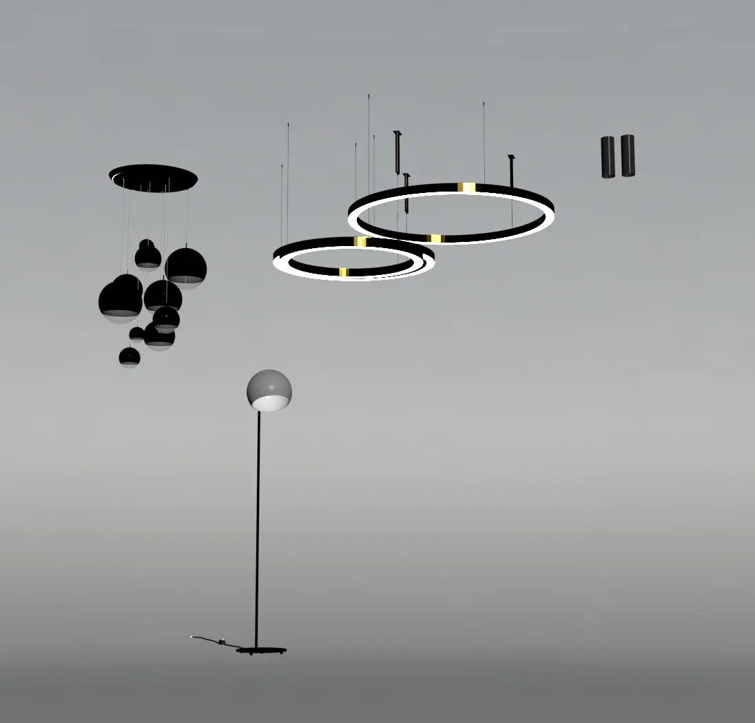 Ceiling Light — preview 1, by Dung Dac (3dzip, CC0)