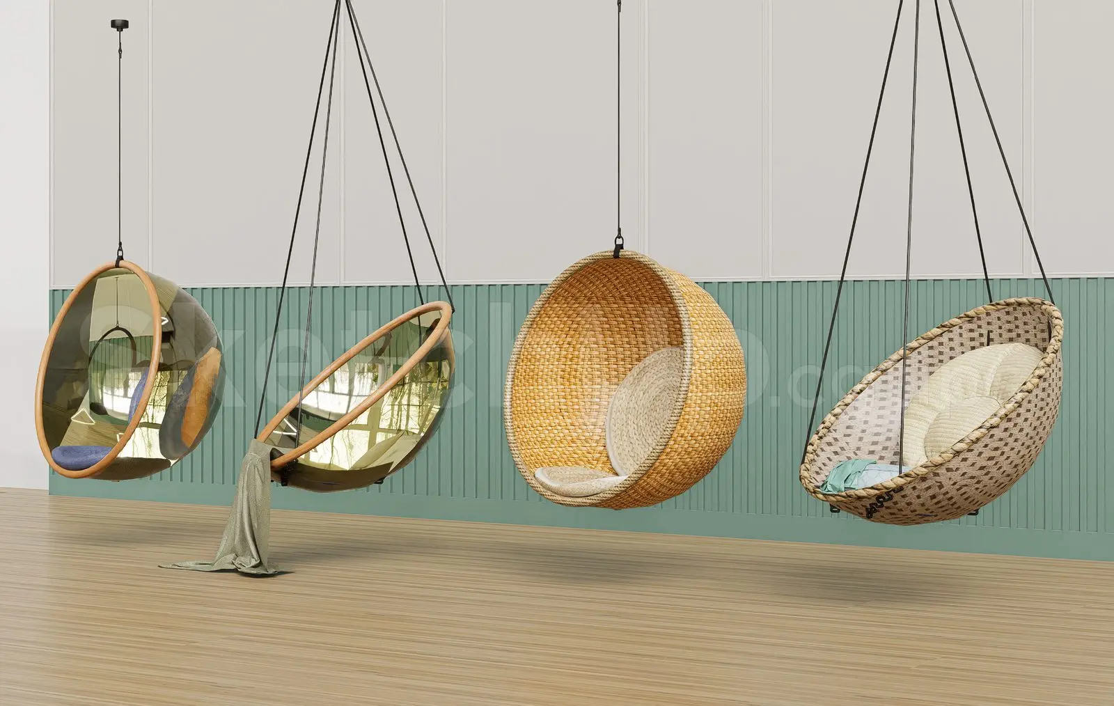 Modern Relaxation Swing Chair — preview 1 (cgtips, CC0)