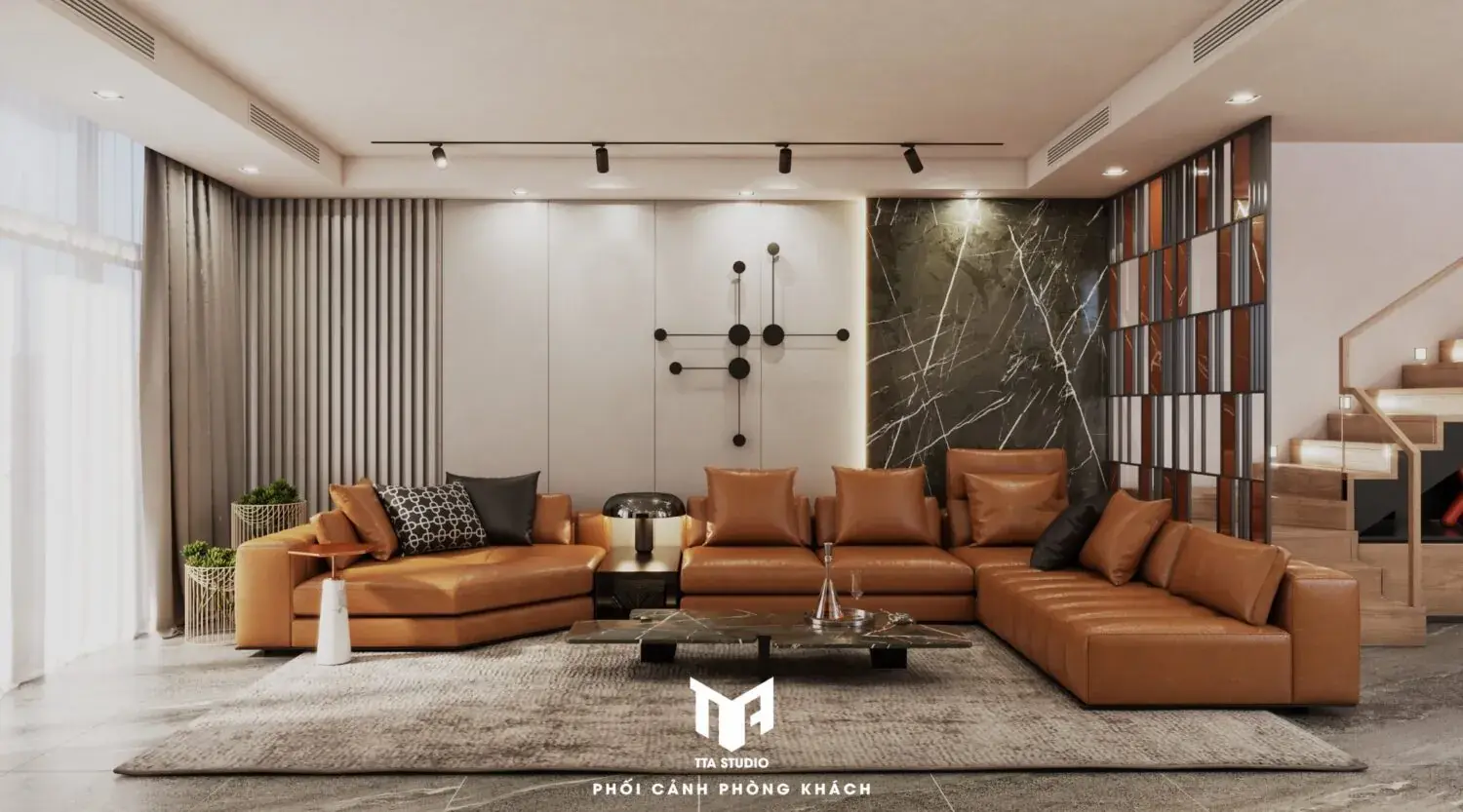 Living Room – Kitchen Interior