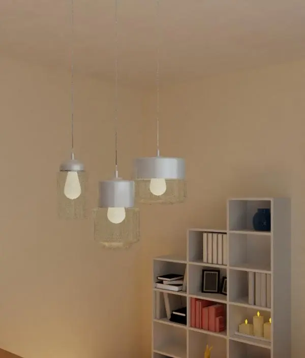 Three Hanging Lamps