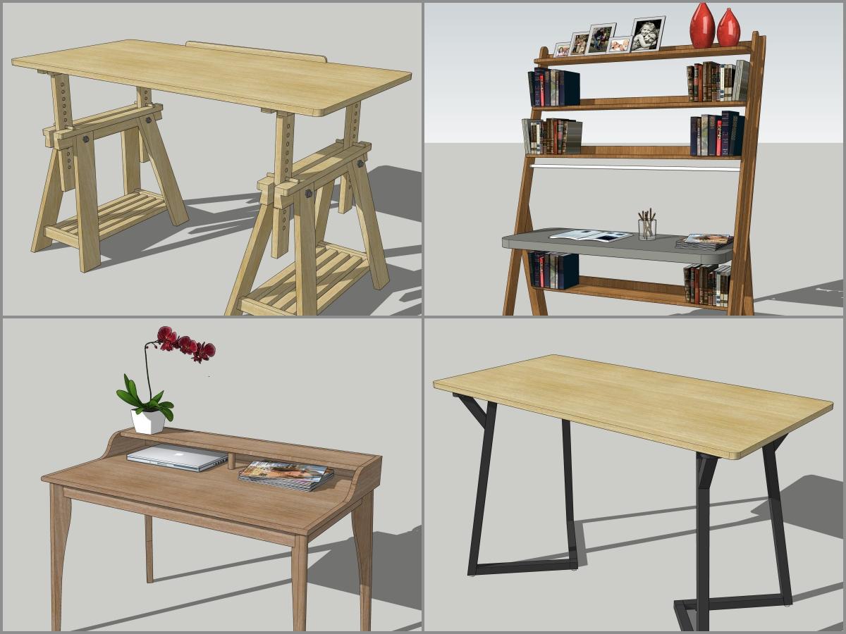 Combo study modern Desk