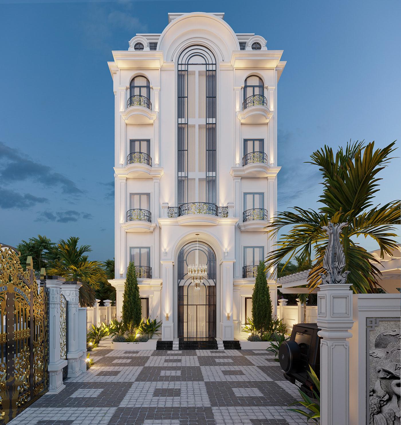 Neoclassical Villa Exterior
