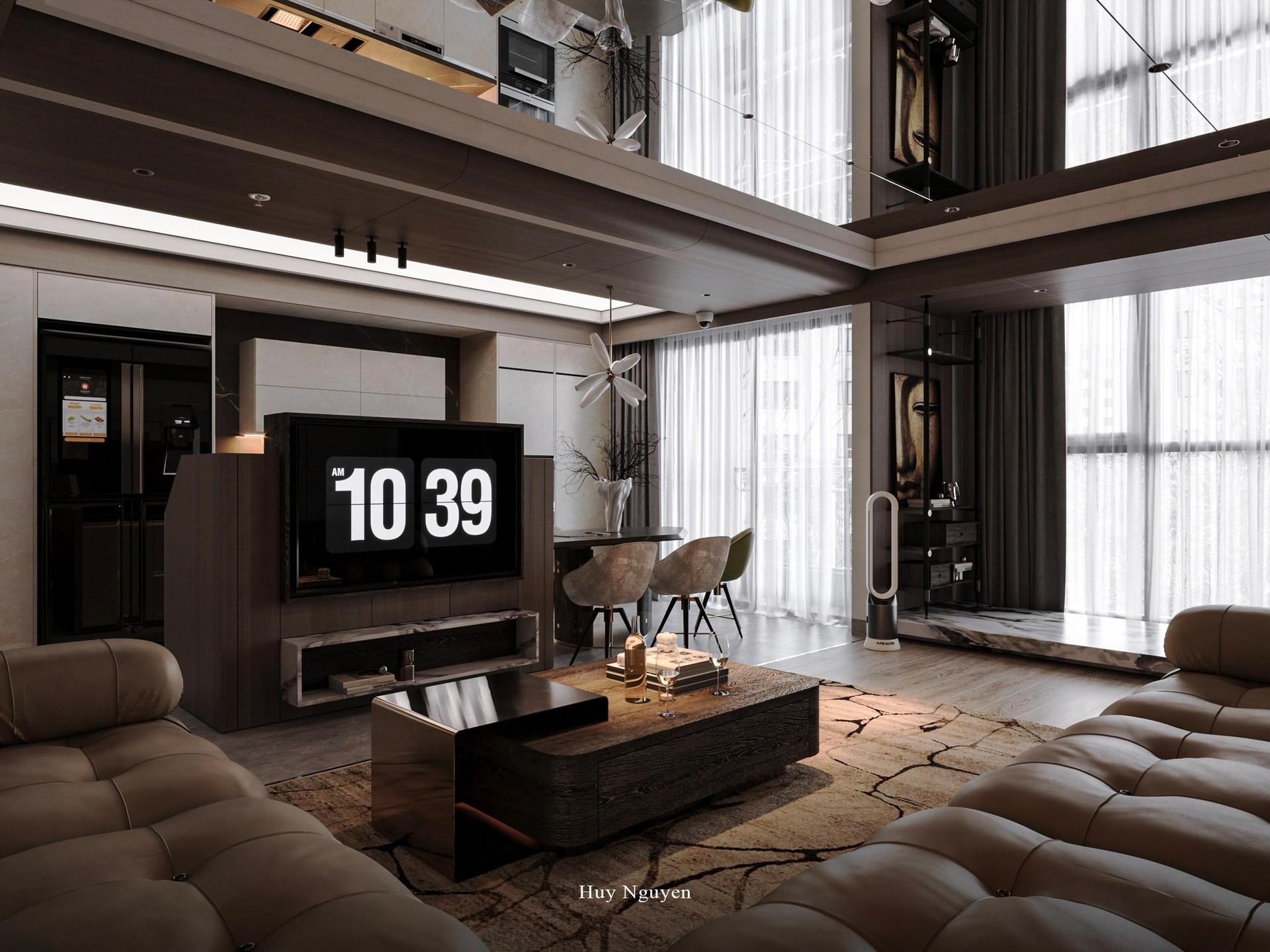 Living Room – Kitchen Interior