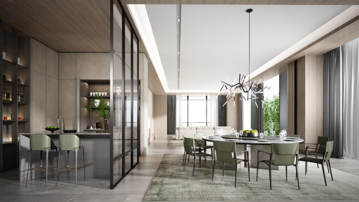 Living Room – Kitchen Interior