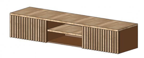 TV cabinet floating