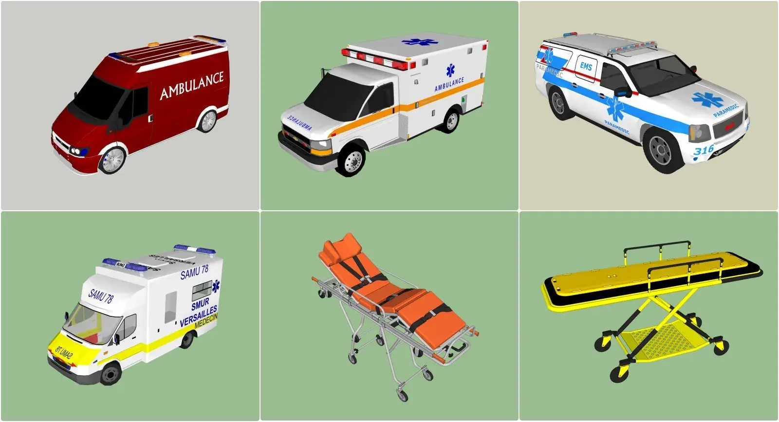 Ambulance, Stretcher
