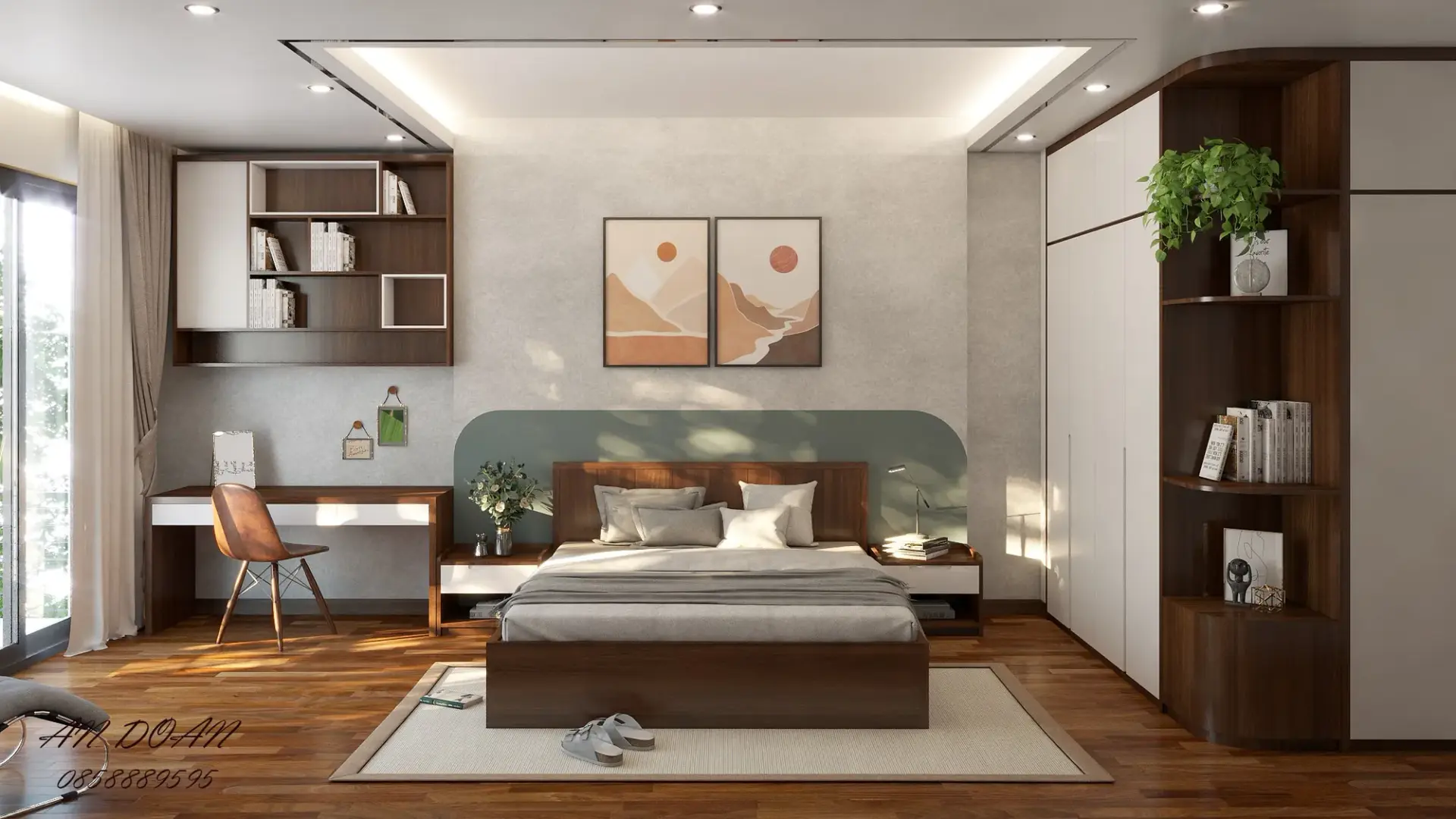 Interior Bedroom Scene