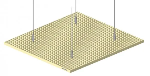 Blue Metal-Cell Ceiling System CE