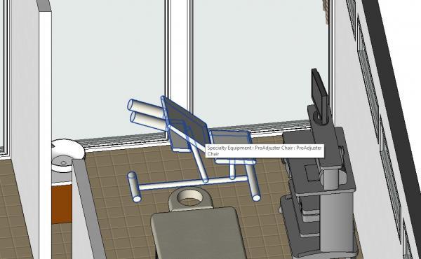 Adjusting massage chair