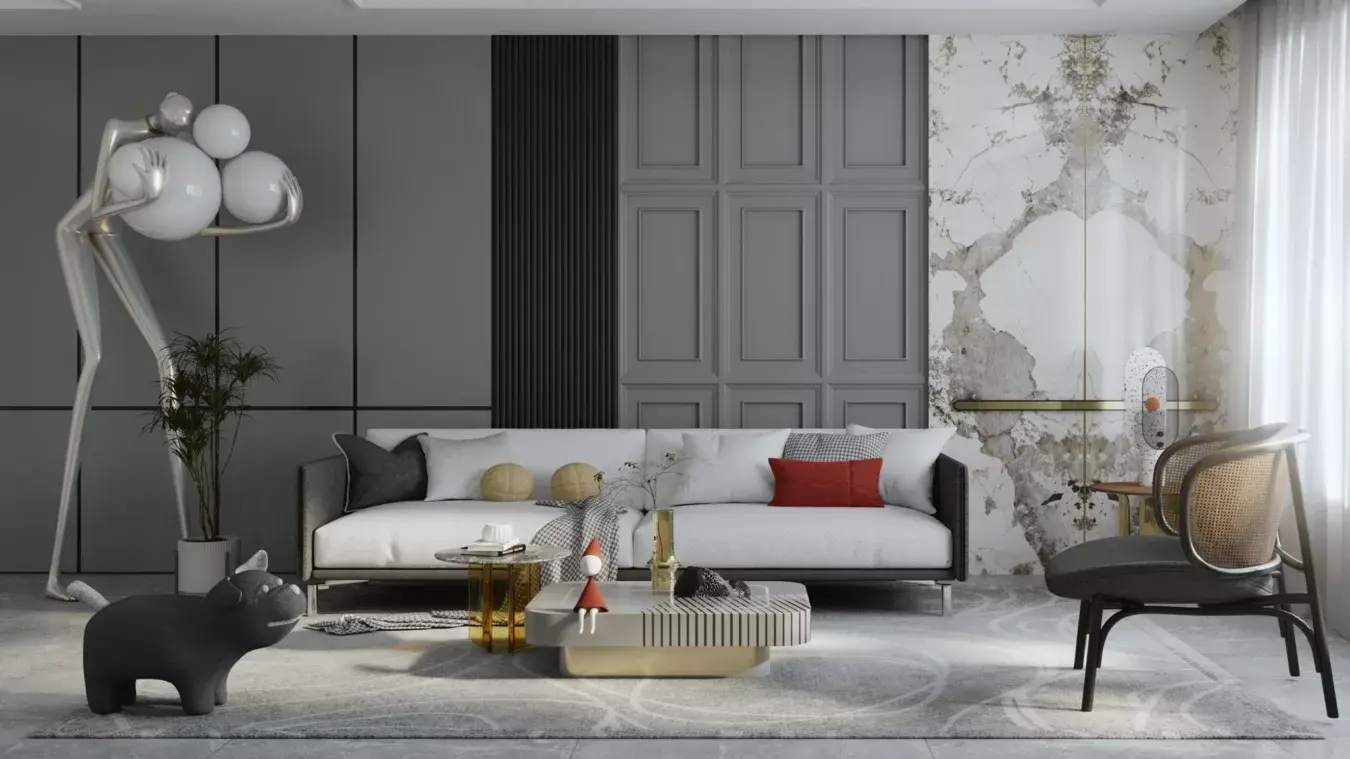 Living room Scene — preview 1 (cgtips)