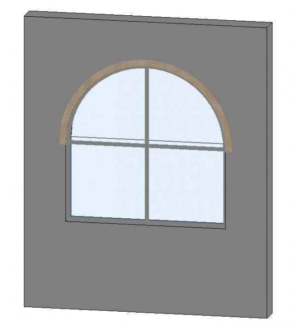Arch window with Brick Arch