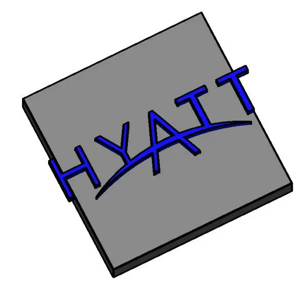 HYATT hotel logo — preview 1, by Armando Reyna (RevitCity, CC0)