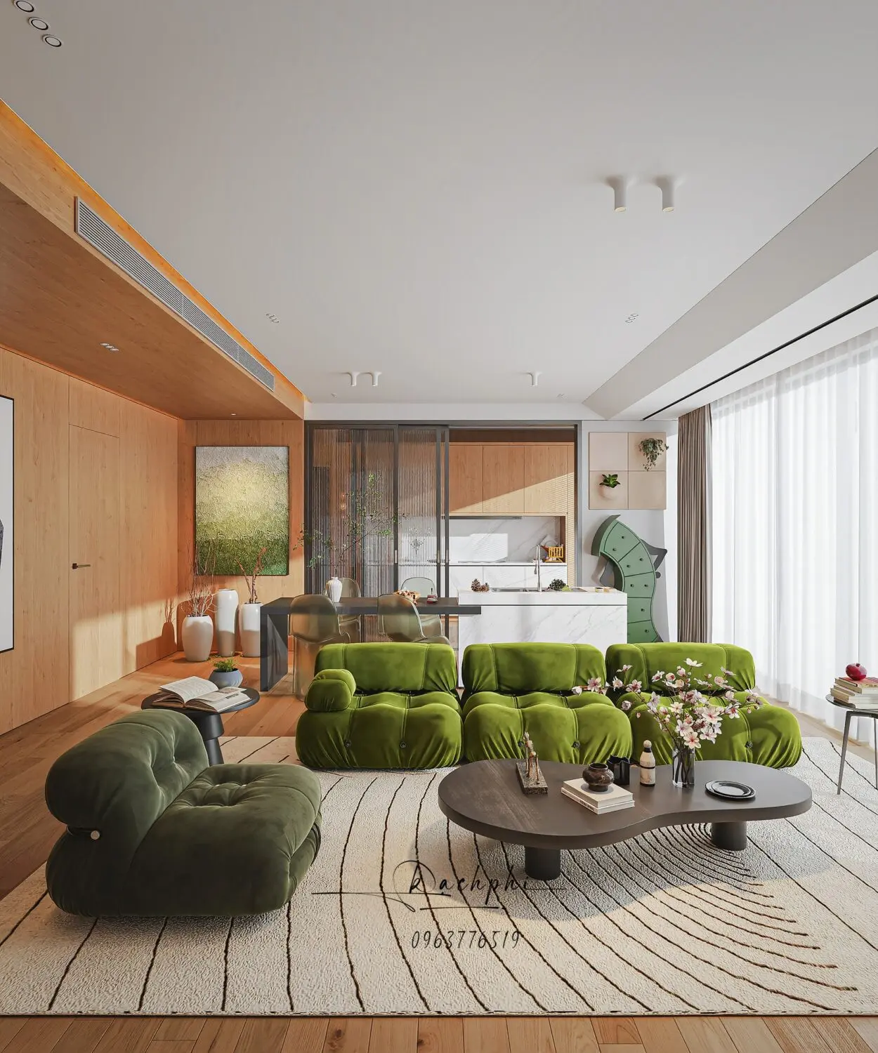 Living Room – Kitchen Interior