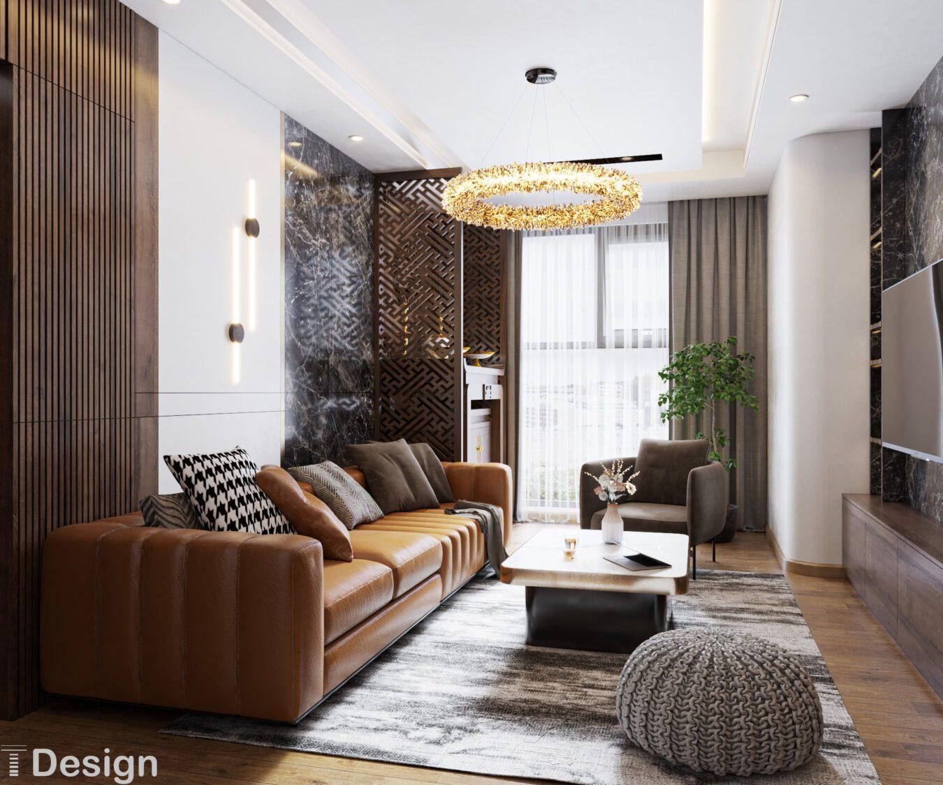 Interior Living Room- Kitchen