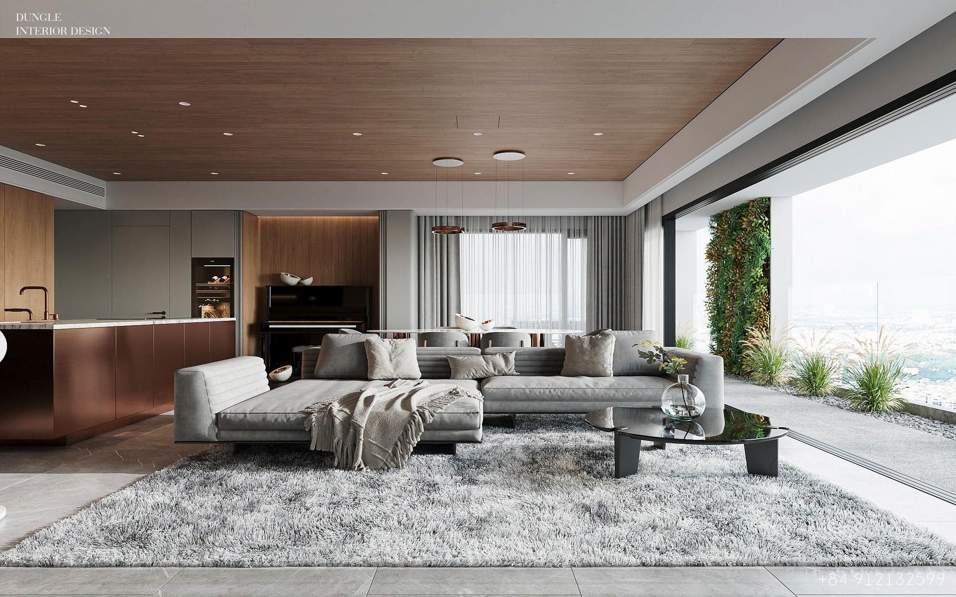 Living Room – Kitchen Interior