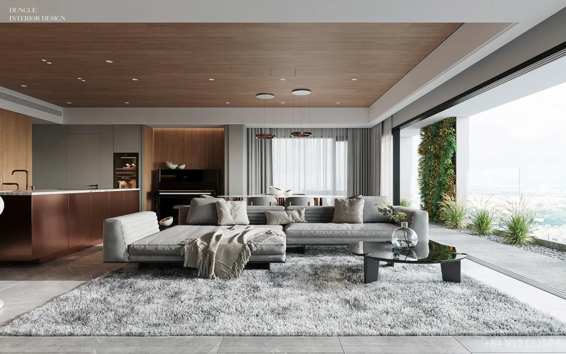 Living Room – Kitchen Interior