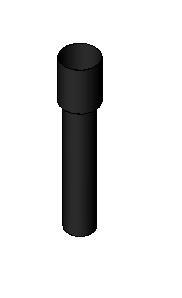 Chimney Cap Cylindrical With Deflector Full Parametric