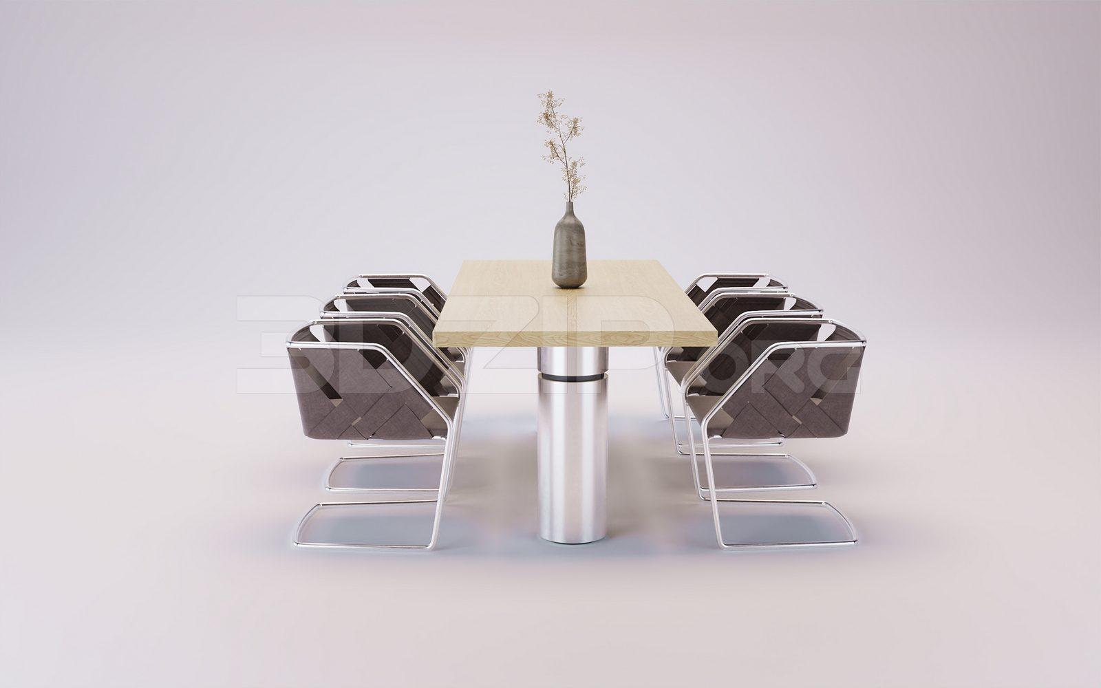 Dining Table And Chair — preview 1 (3dzip)