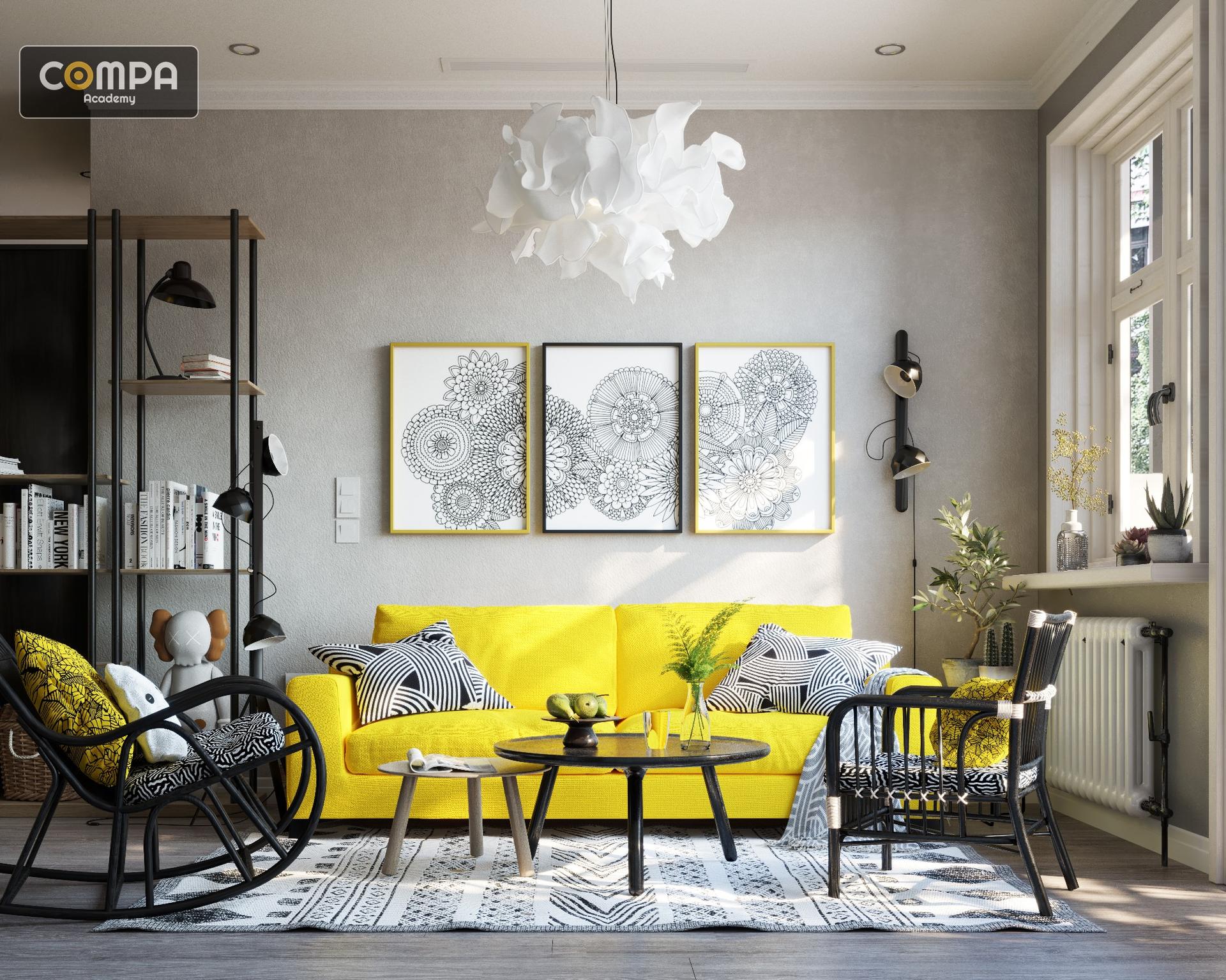 Interior Scandinavian Scene