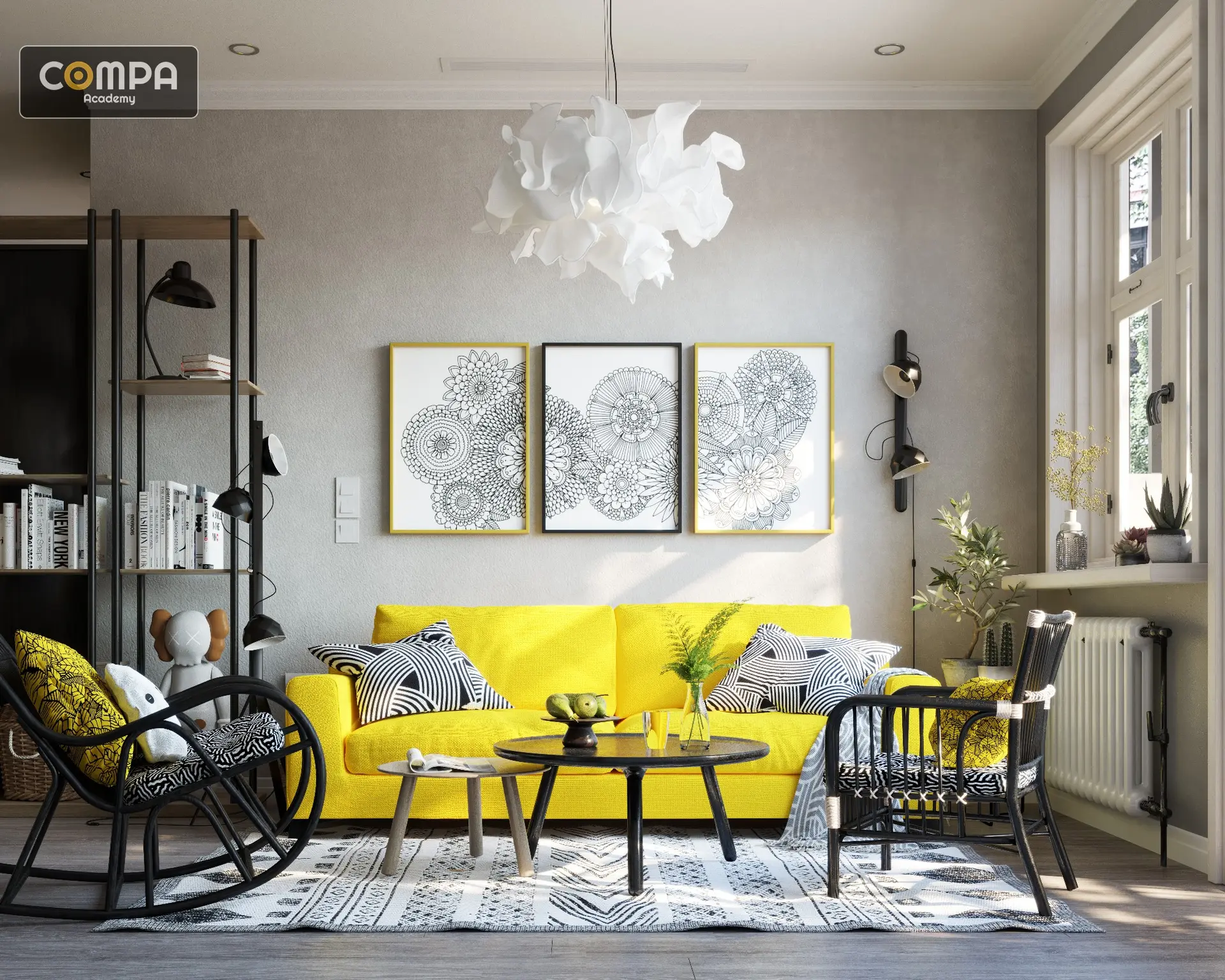 Interior Scandinavian Scene