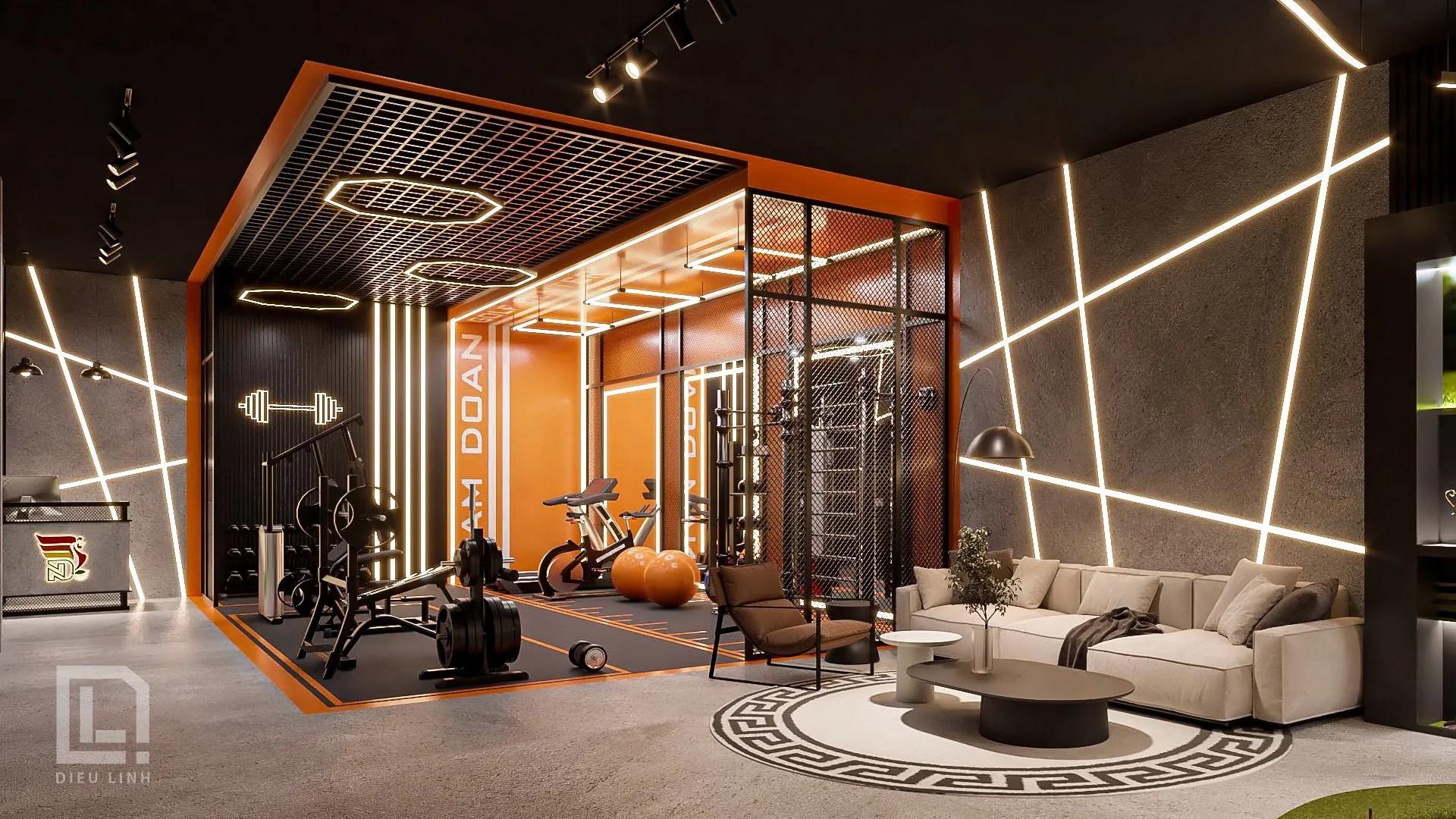 Gym and Golf room Interior